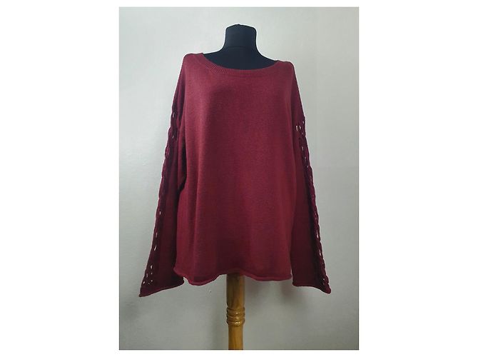 Vince Camuto Pullover Burgund M Bordeaux - Ansicht 5