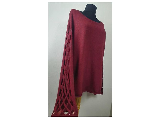 Vince Camuto Pullover Burgund M Bordeaux - Ansicht 6