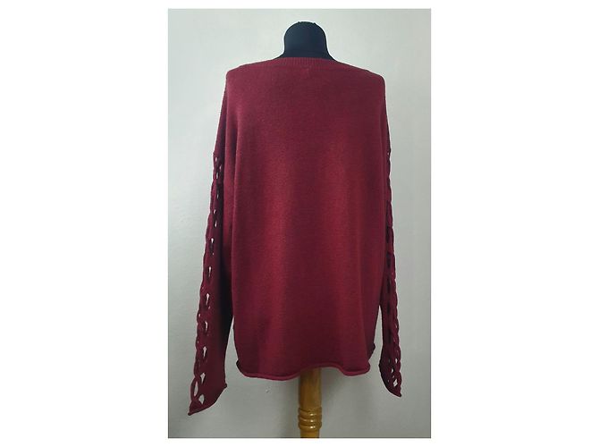 Vince Camuto Pullover Burgund M Bordeaux - Ansicht 8