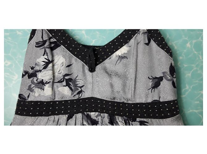 Autre Marque Angelo Marani Fantasy-Seiden-Slip-Kleid Größe 44. - Ansicht 11
