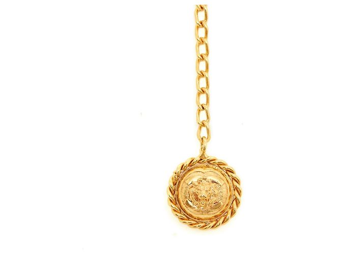 Chanel T80 CATENA foderata intrecciata D'oro - vista 4