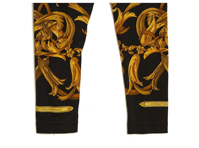 Hermès BIT NEGRO ORO SEDA ES38 juntos Dorado - vista 8
