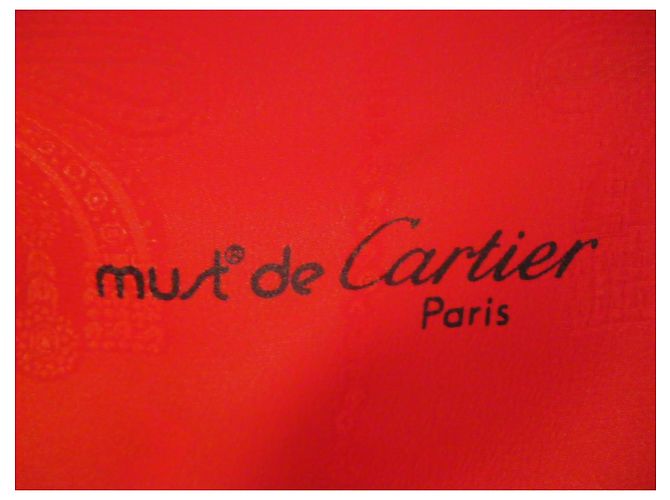 Sciarpa Cartier in seta rossa 85x85 cm Rosso - vista 7