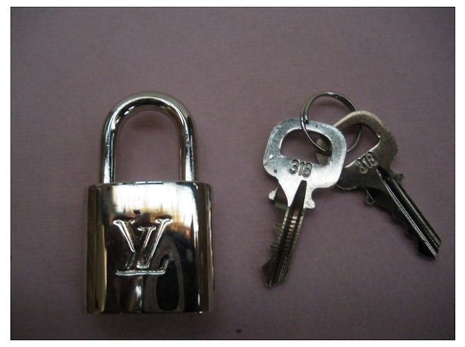 Lucchetto Louis Vuitton Argento Charm per Borsa - vista 4