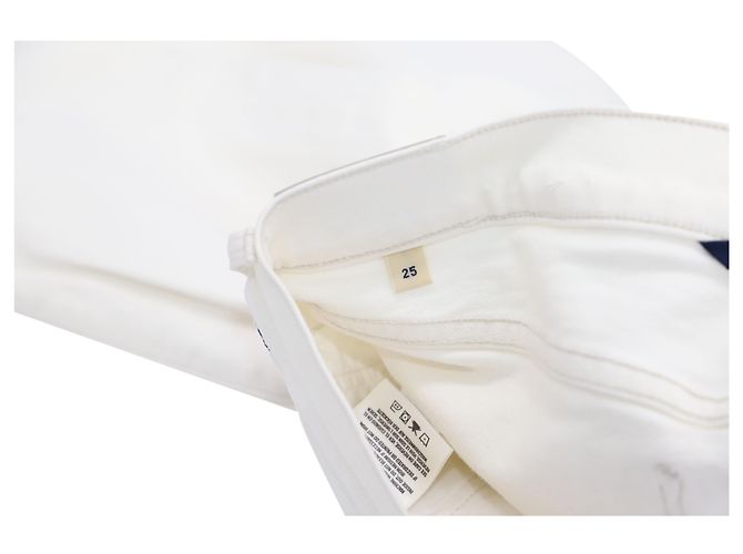 Citizens Of Humanity Emerson Slim Boyfriend Jeans en denim de algodón blanco - vista 4