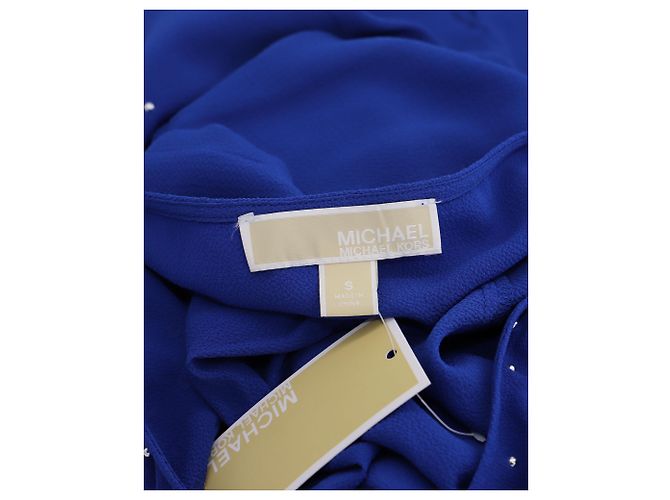 Camicetta senza maniche con decorazioni Michael Kors in poliestere blu - vista 3