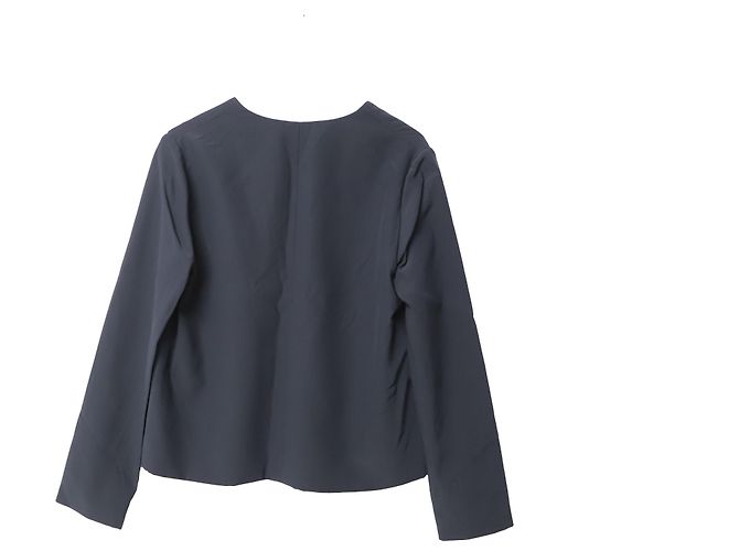 Chloé Blazer aus schwarzer Seide mit Pailletten und Taschendetail - Ansicht 4