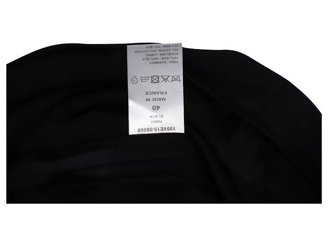 Chloé Blazer aus schwarzer Seide mit Pailletten und Taschendetail - Ansicht 8