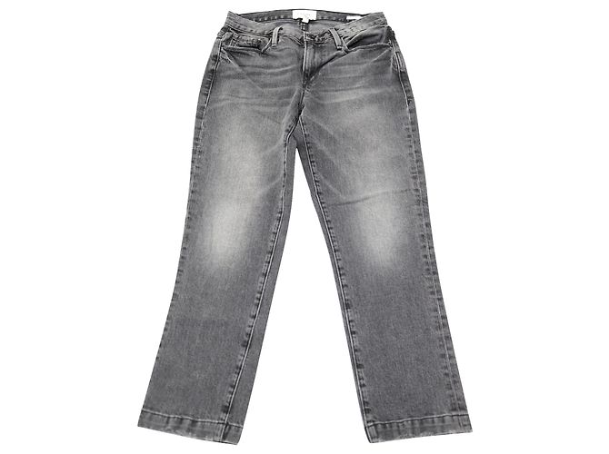 Frame Denim Vaqueros cortos rectos Frame Le Nouveau en denim negro - vista 2