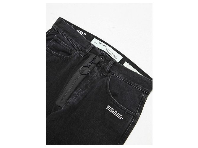 Off White Vaqueros negros blanquecinos - vista 3
