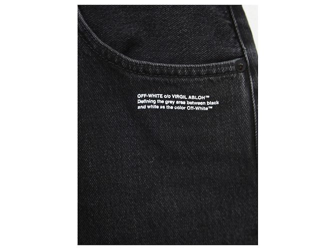Off White Vaqueros negros blanquecinos - vista 4