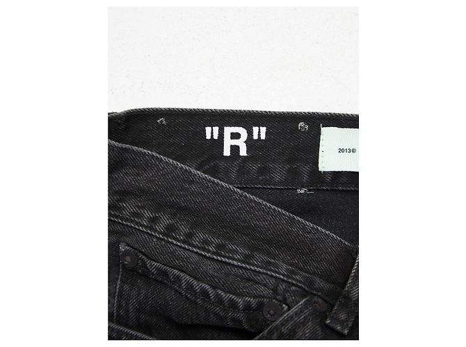 Off White Vaqueros negros blanquecinos - vista 6