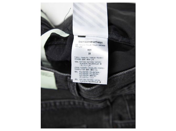 Off White Vaqueros negros blanquecinos - vista 8