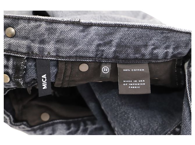 Autre Marque Vaqueros de pernera recta Grlfrnd Mica en denim gris - vista 4