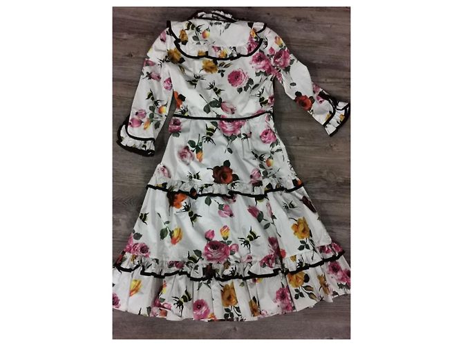 Vestido Gucci de algodón rosa blanco naranja - vista 2