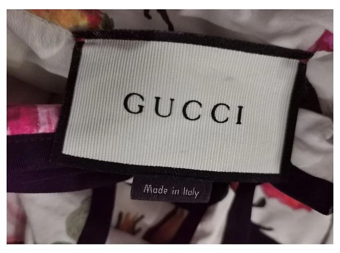 Vestido Gucci de algodón rosa blanco naranja - vista 4