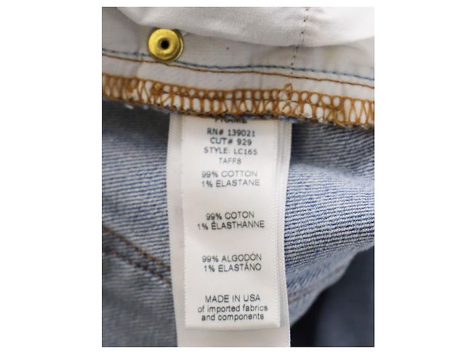 Frame Denim Shorts vaqueros Frame Le Cutoff de algodón azul claro - vista 5