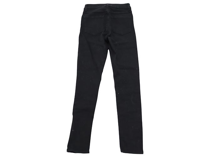 Sandro Paris Röhrenjeans aus schwarzer Baumwolle - Ansicht 2