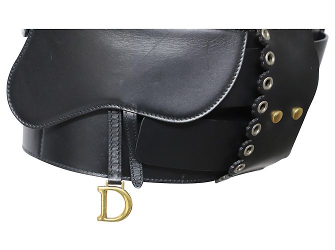 Dior Saddle Belt Bag aus schwarzem Lammleder - Ansicht 7