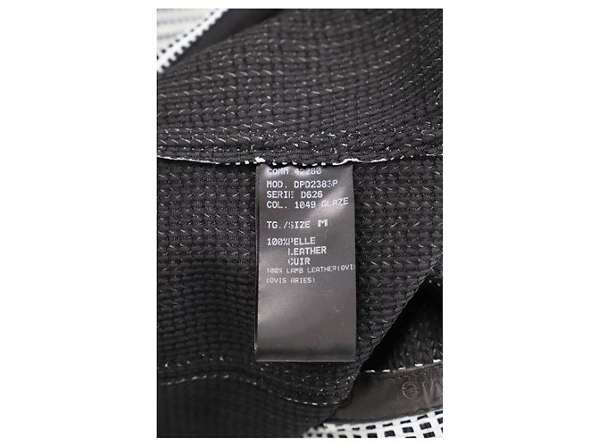 Chaqueta Perforada Drome de Cuero Gris - vista 4