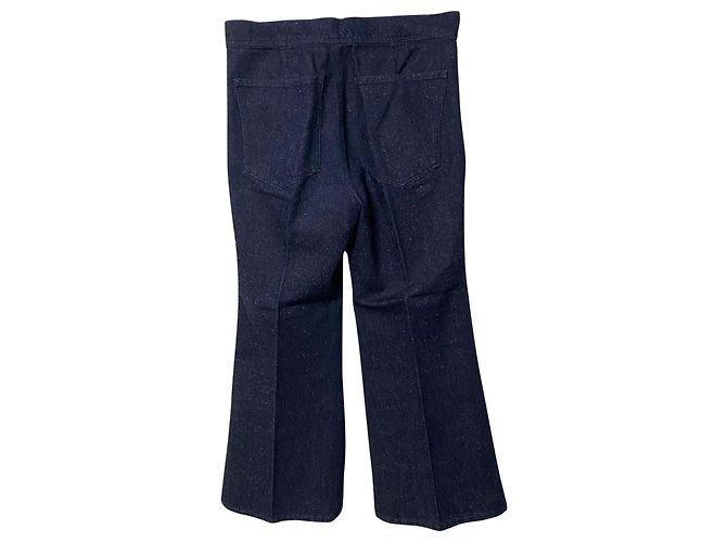 Isabel Marant Jeans Flare em algodão azul - vista 2