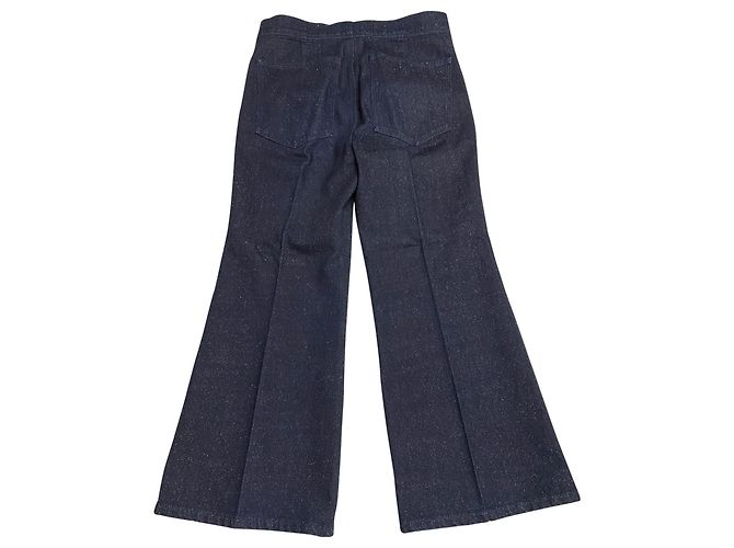Isabel Marant Jeans Flare em algodão azul - vista 5