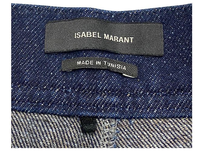 Isabel Marant Jeans Flare em algodão azul - vista 6