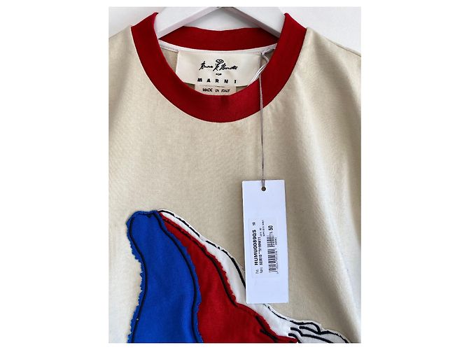 T-shirt Marni in cotone multicolore - vista 2