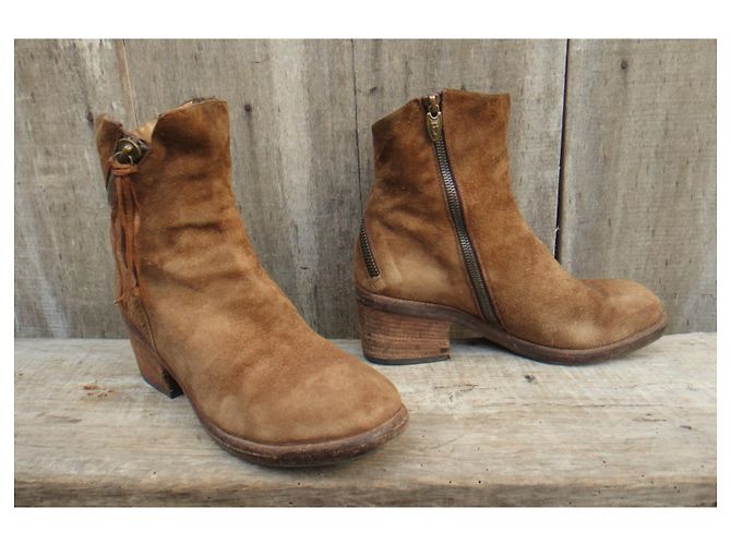 Autre Marque botas Fauzian Youth p 37 Marrón claro - vista 2