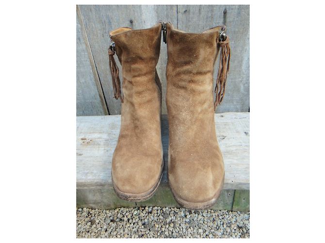 Autre Marque botas Fauzian Youth p 37 Marrón claro - vista 3