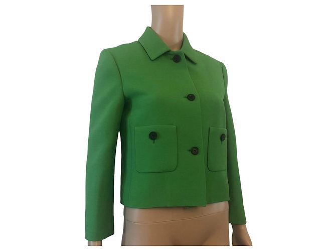 S/S Kurze grüne Dior-Jacke 2022 #DIOV34BEIM - Ansicht 2