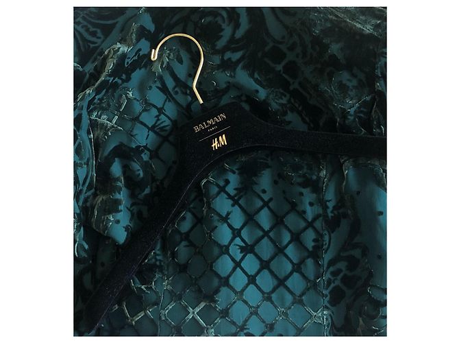 Balmain pour H&M Robe Balmain x H&M verte - vue 10