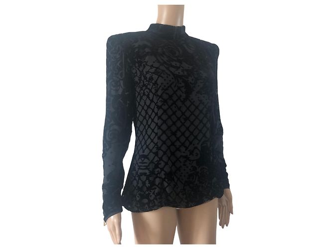 Balmain pour H&M Top Balmain x H&M noir - vue 2