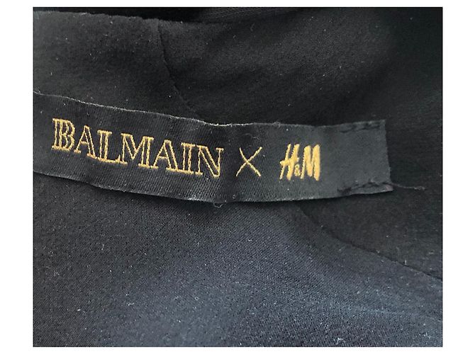 Balmain pour H&M Top Balmain x H&M noir - vue 7