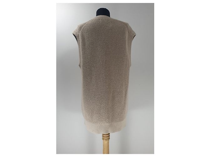 Camiseta de tirantes Samsoe & Samsoe beige algodón M - vista 4