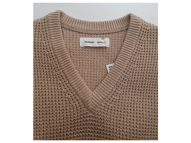 Camiseta de tirantes Samsoe & Samsoe beige algodón M - vista 5