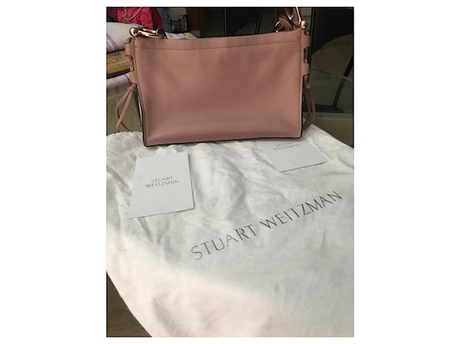 Borsa Stuart Weitzman in vitello pesca - vista 3