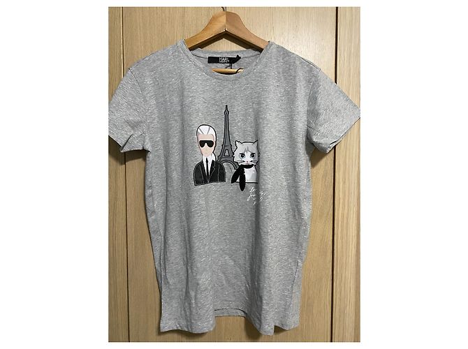 Karl Lagerfeld camiseta karl & choupette en parís Gris - vista 2