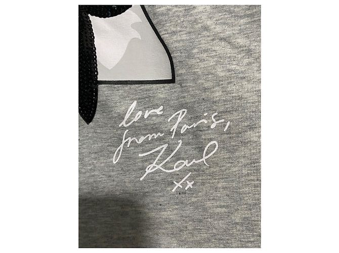 Karl Lagerfeld camiseta karl & choupette en parís Gris - vista 5