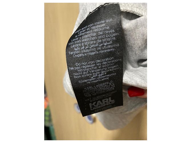 Karl Lagerfeld camiseta karl & choupette en parís Gris - vista 7