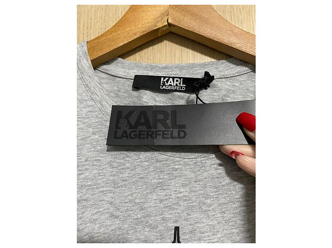 Karl Lagerfeld camiseta karl & choupette en parís Gris - vista 9