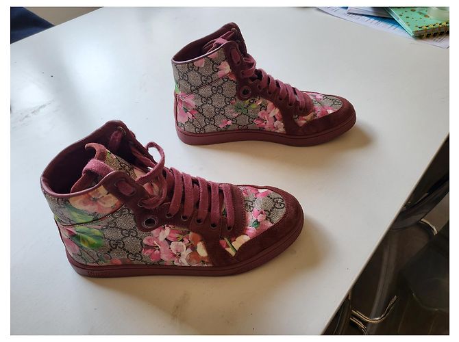 Marmont Gucci rosa Blumenblüte Bordeaux - Ansicht 9
