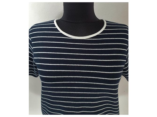 Top de Rayas Ralph Lauren Azul Blanco Algodón - vista 2
