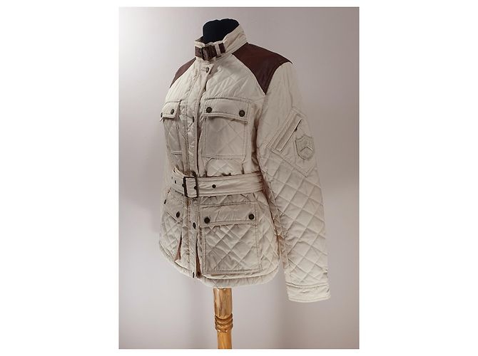 Ralph Lauren Jacke Beige mit Lederdetails Braun - Ansicht 2