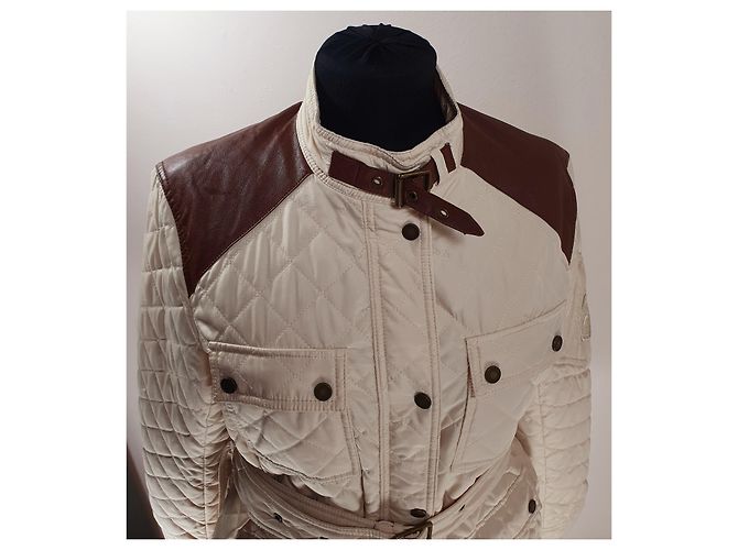Ralph Lauren Jacke Beige mit Lederdetails Braun - Ansicht 4