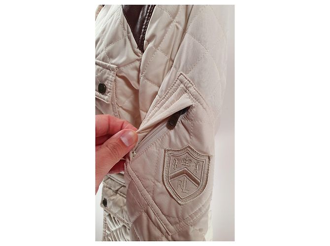 Ralph Lauren Jacke Beige mit Lederdetails Braun - Ansicht 5