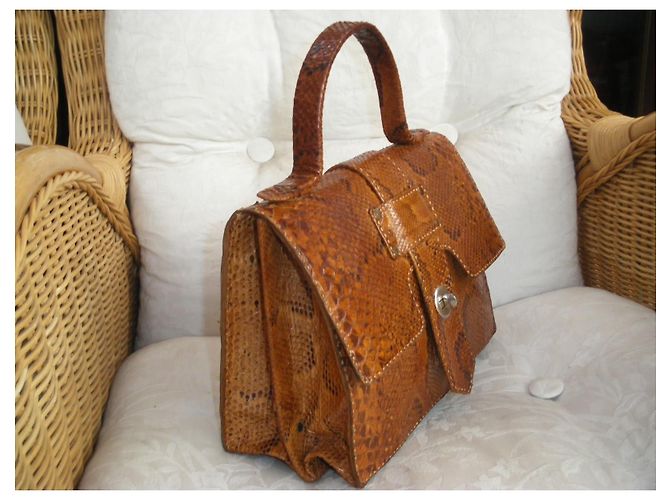 Autre Marque Borsa a mano in pelle di pitone - vista 4