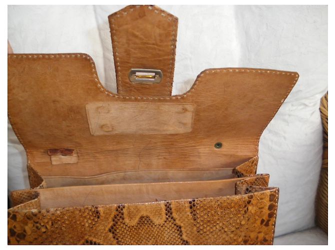 Autre Marque Borsa a mano in pelle di pitone - vista 7