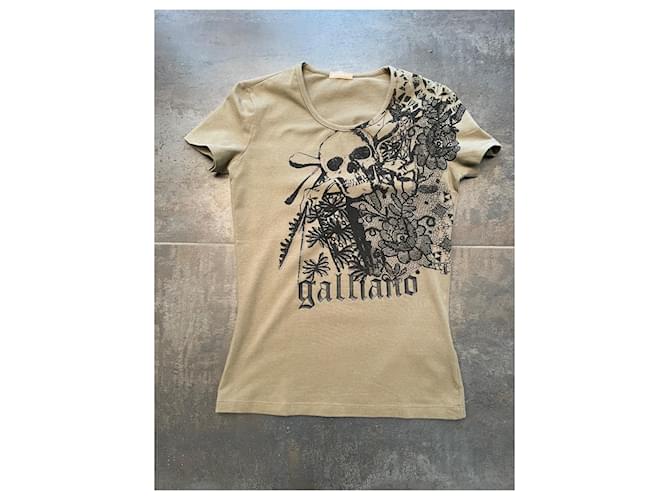 Camiseta John Galliano Caqui Algodón Elastano - vista 2