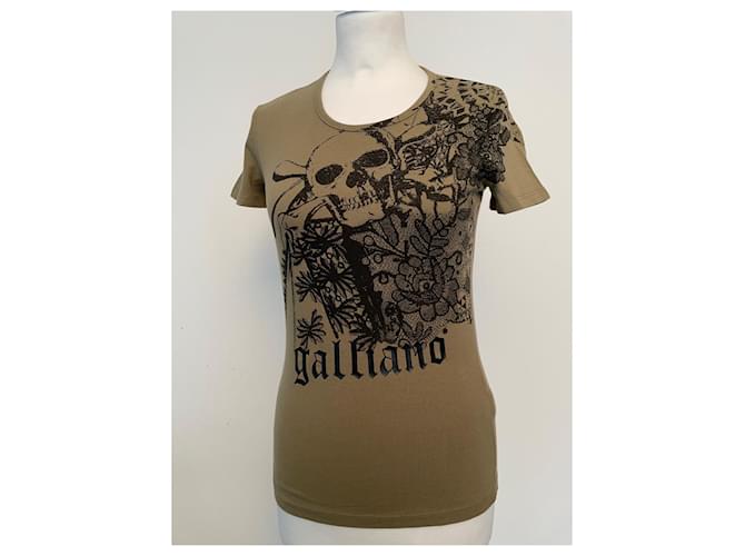 Camiseta John Galliano Caqui Algodón Elastano - vista 3